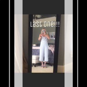 Japna blue and white striped jumpsuit